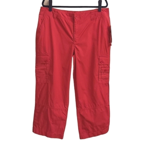 LAUREN JEANS COMPANY Ralph Lauren Cropped Cargo Utility Pants - Picture 1 of 12